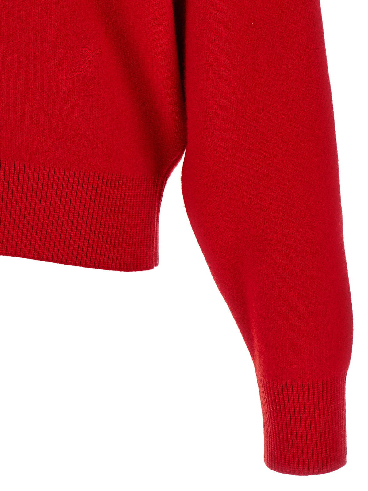 Jacquemus Red Merino Wool Cardigan