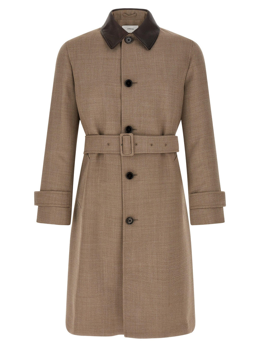 Lardini Beige Virgin Wool Coat