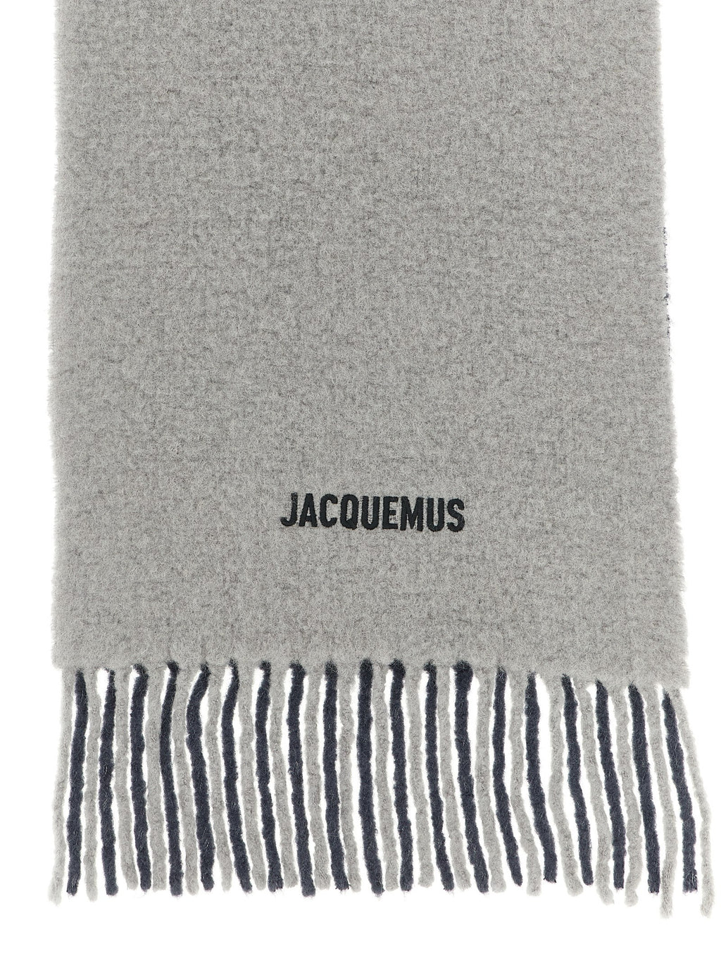 Jacquemus Gray Wool Scarf