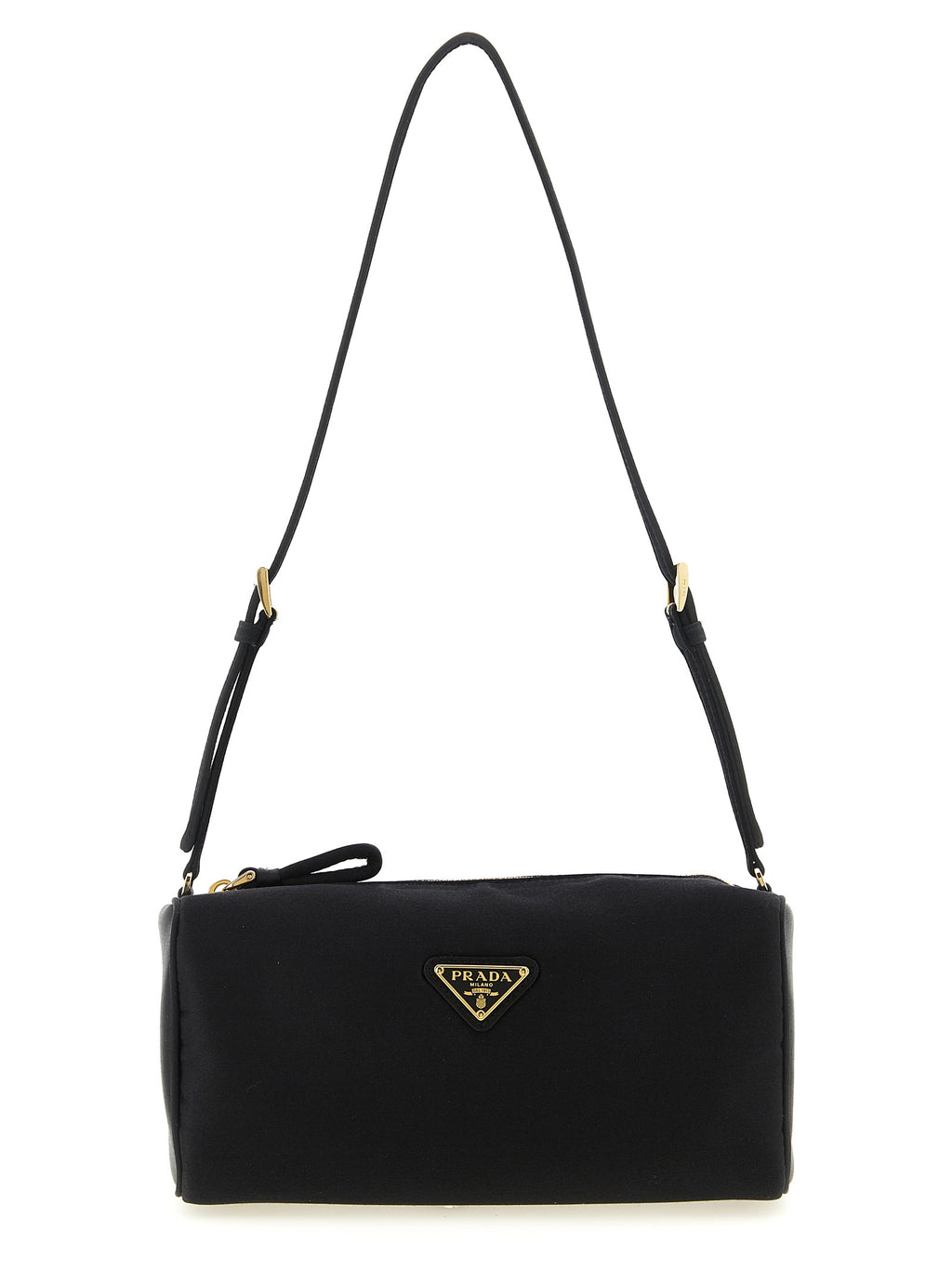Prada Schultertasche aus schwarzer Viskose