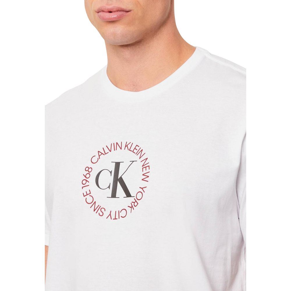 T-shirt en coton blanc Calvin Klein Jeans