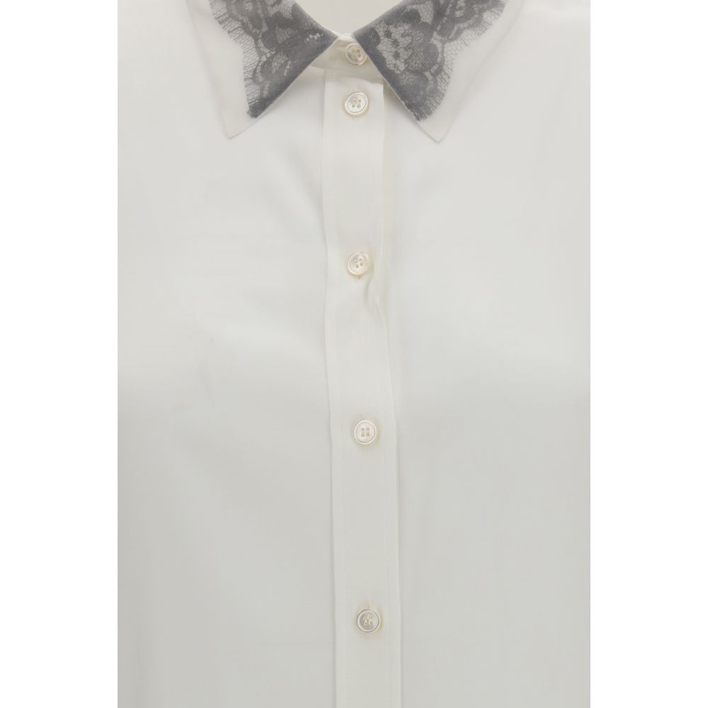 Alexander McQueen Weißes Seidenhemd