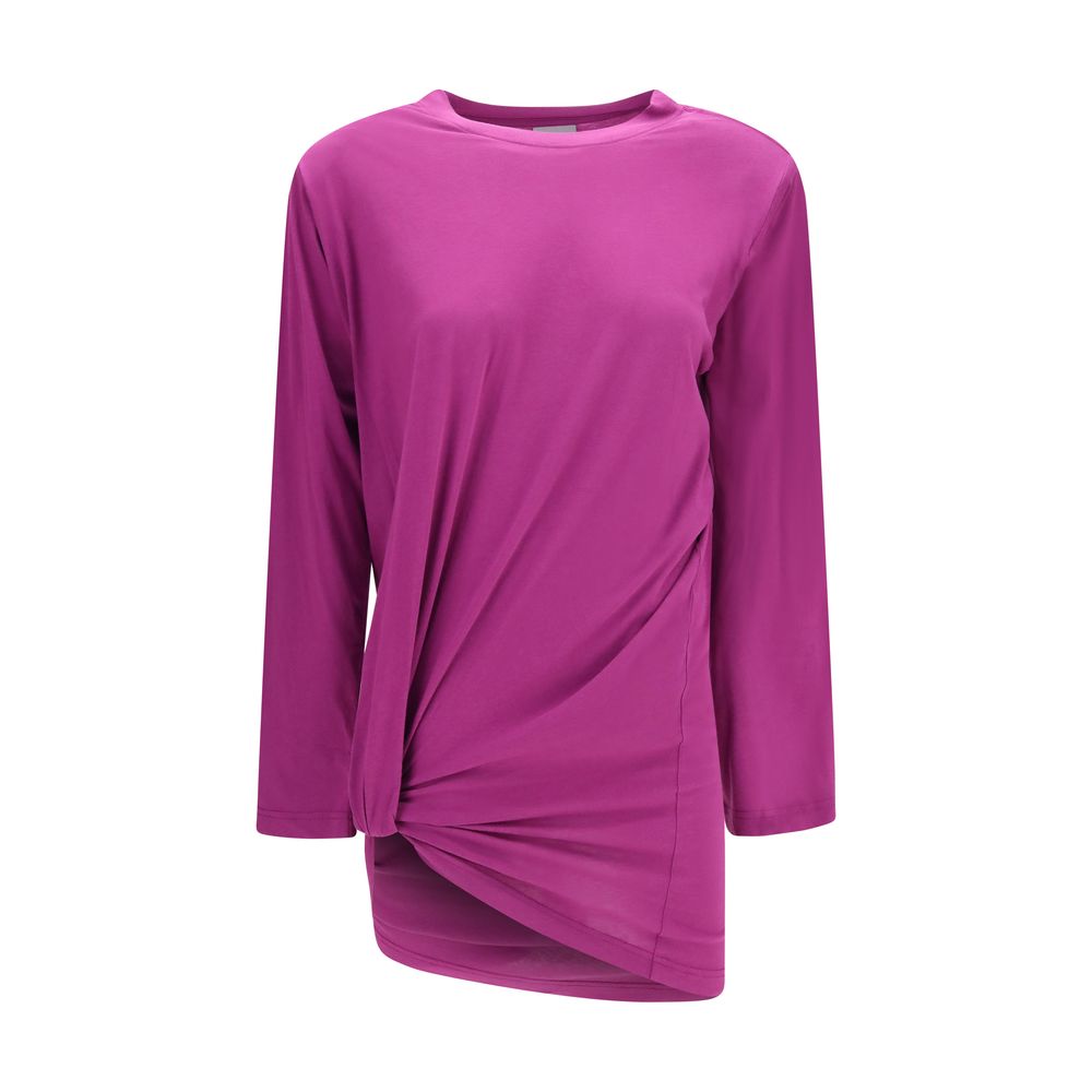 T-shirt Balenciaga à manches longues en coton violet