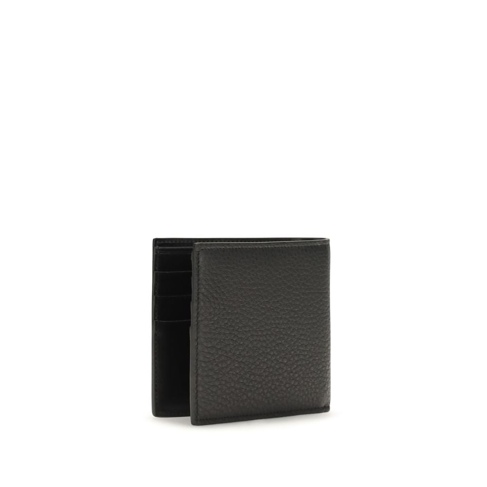 Portefeuille Dolce & Gabbana en cuir de veau noir Bos Taurus