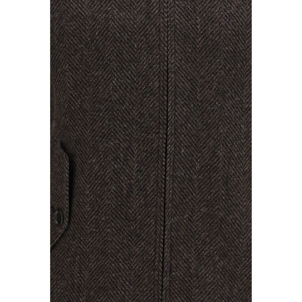 Baracuta Mantel aus Viskose in Braun