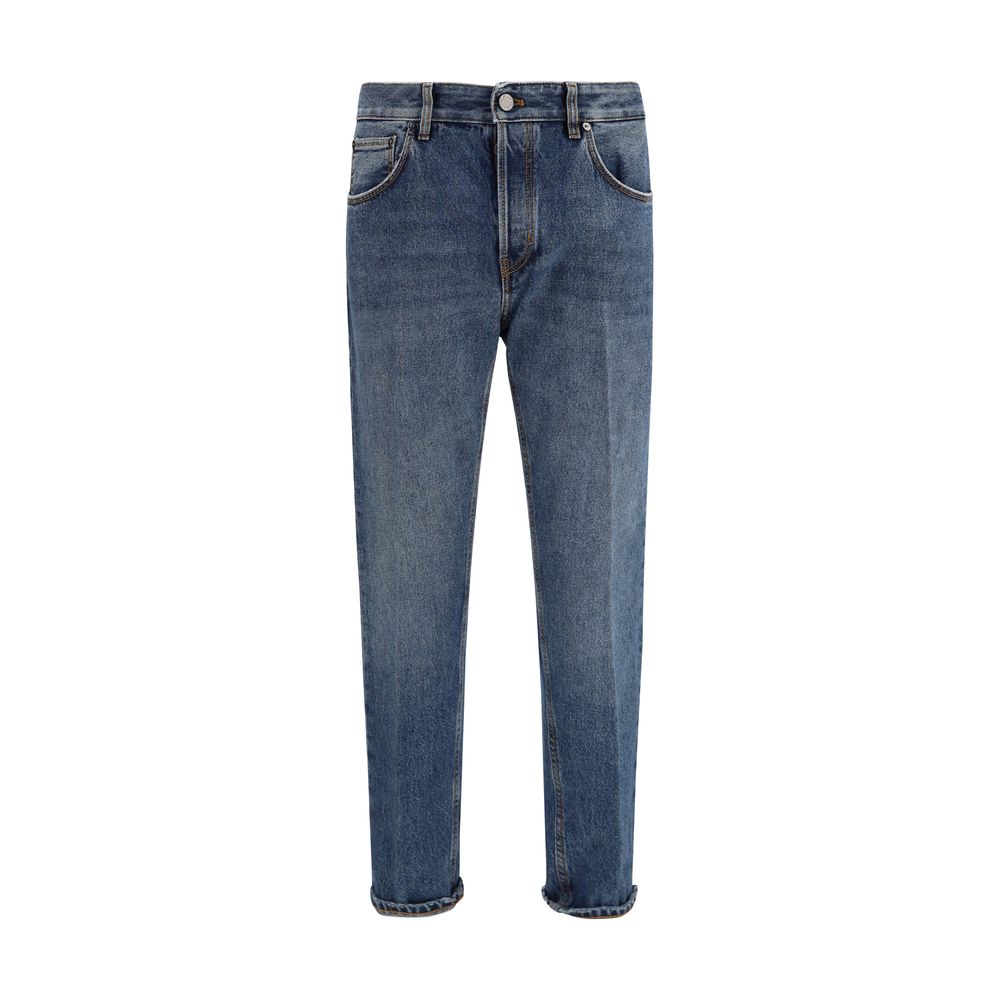 PT Torino Blaue Straight-Leg Jeans aus Baumwolle