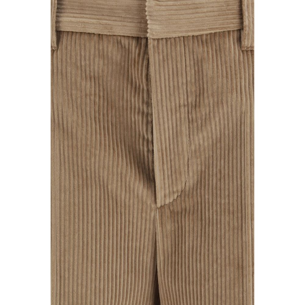 Brunello Cucinelli Braune Freizeit-Baumwollhose