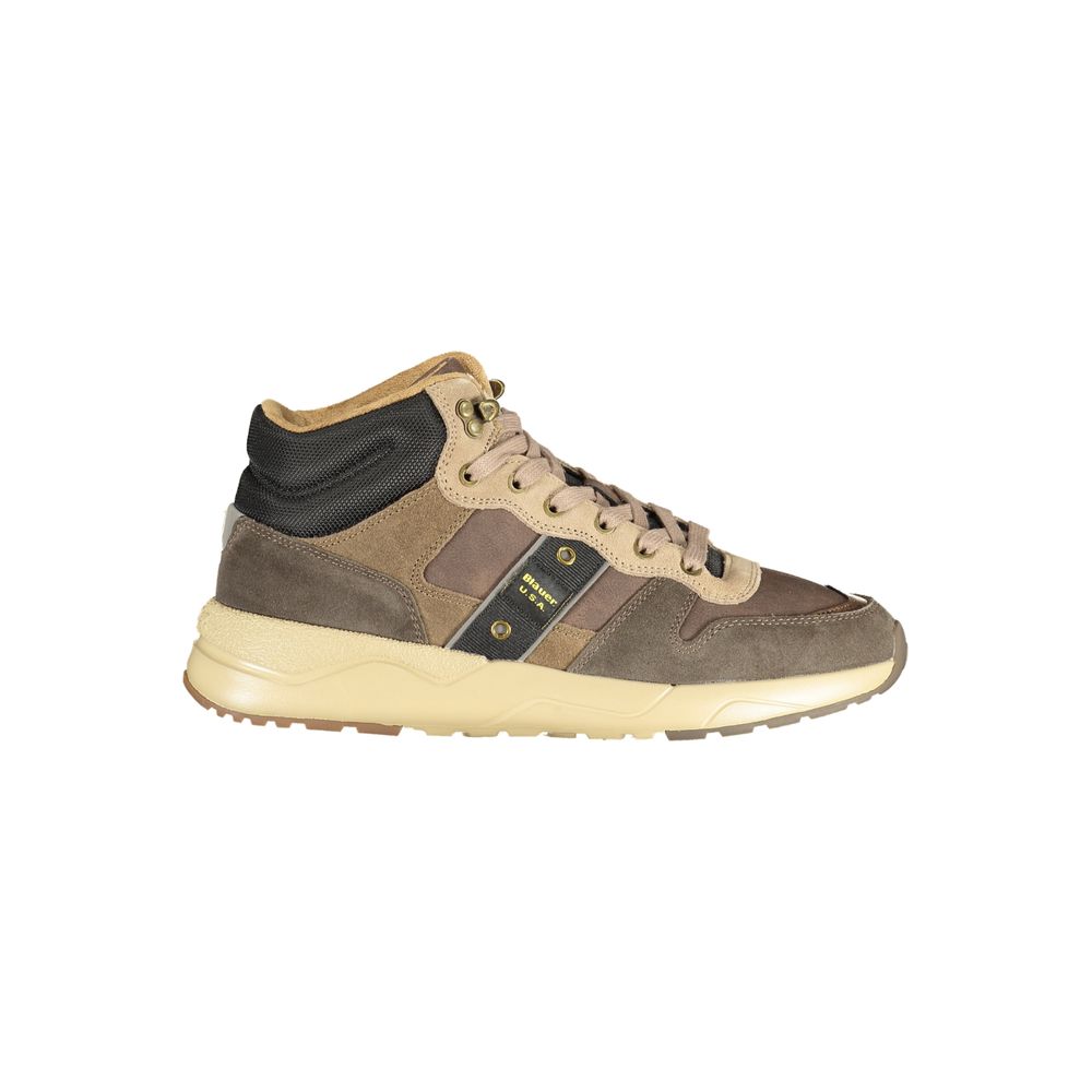 Blauer Brown Polyurethane Men's Sneaker