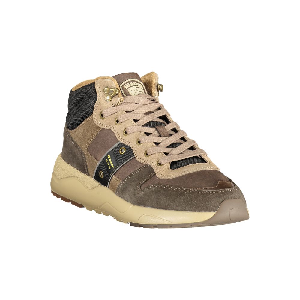 Blauer Brown Polyurethane Men's Sneaker