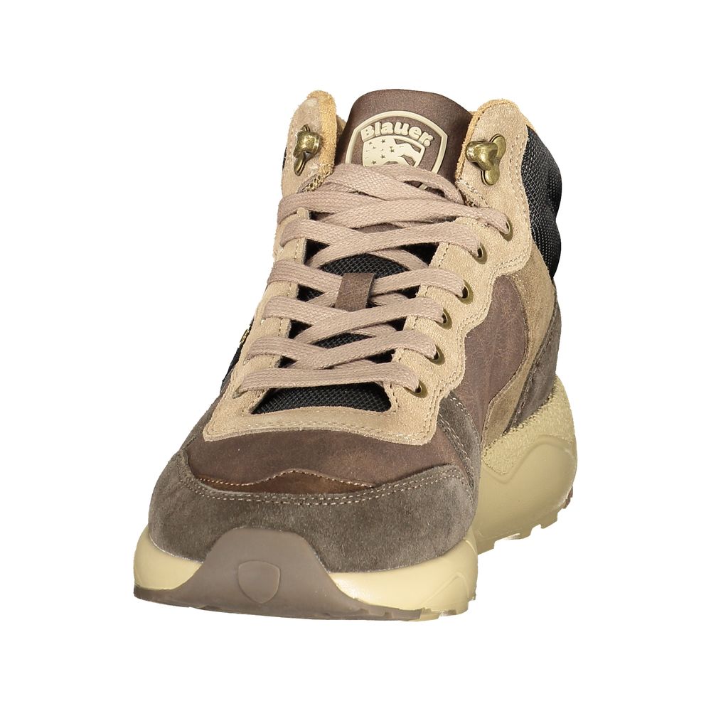 Blauer Brown Polyurethane Men's Sneaker