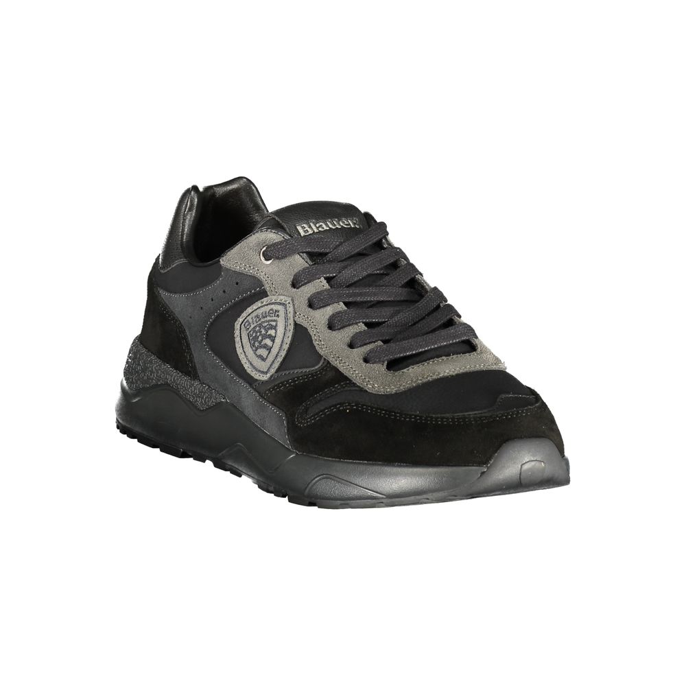 Blauer Nero Polyurethane Uomo Sneaker