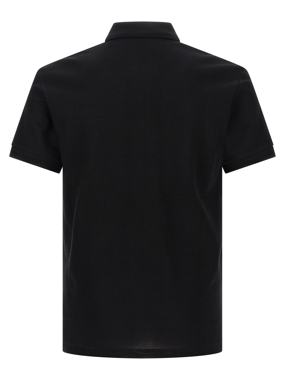 Burberry Poloshirt aus schwarzer Baumwolle