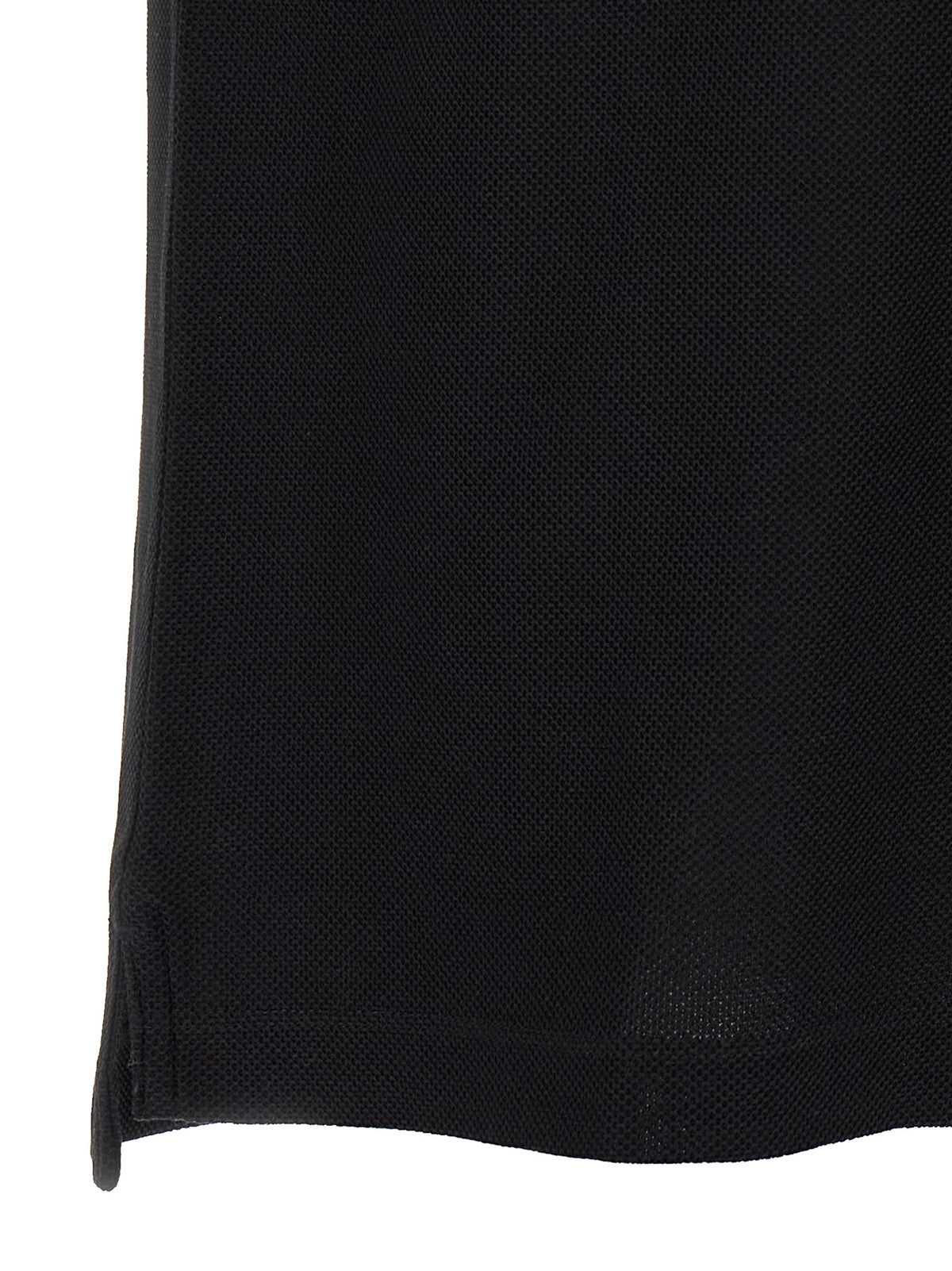 Burberry Poloshirt aus schwarzer Baumwolle