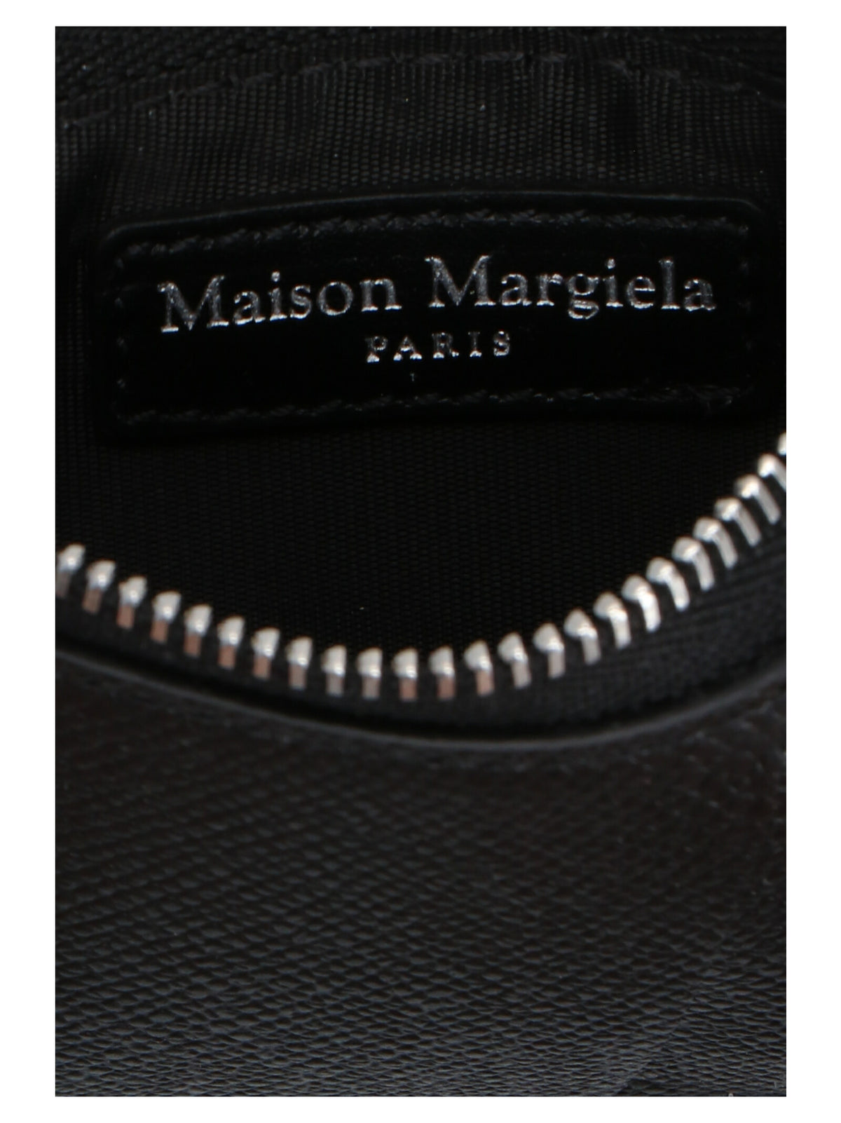 Maison Margiela Kartenetui aus schwarzem Kalbsleder