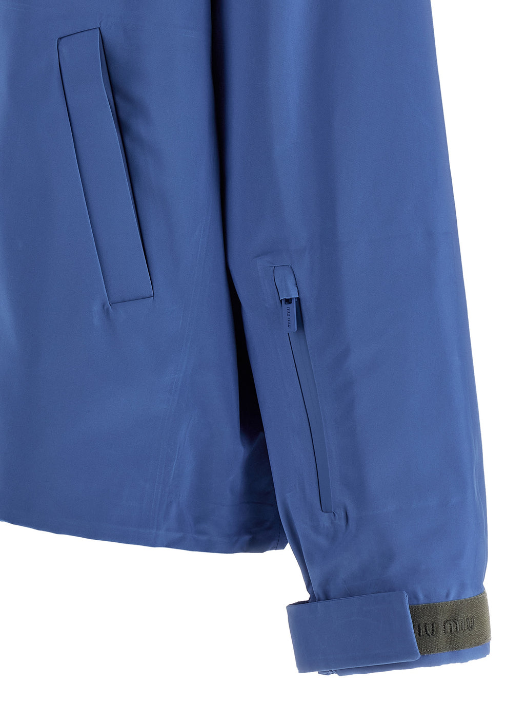 Miu Miu Blaue Jacke aus recyceltem Polyester