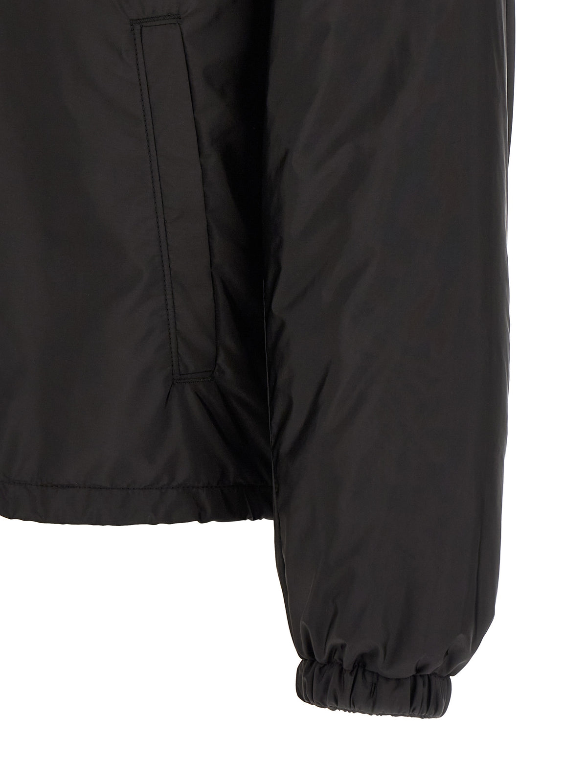 Veste longue Prada en polyamide recyclé noir