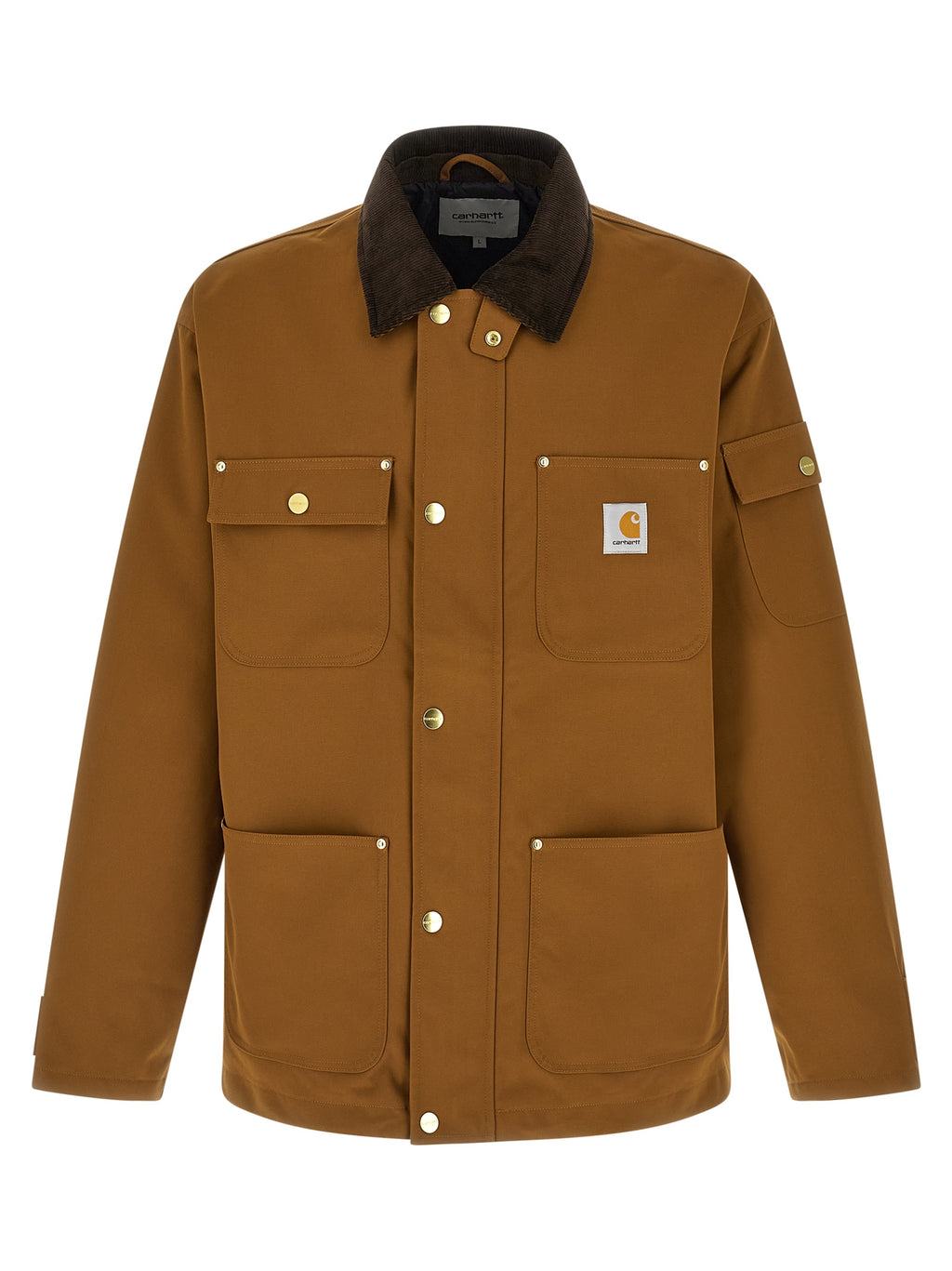Carhartt Wip Brown Nylon Full-Length Jacket