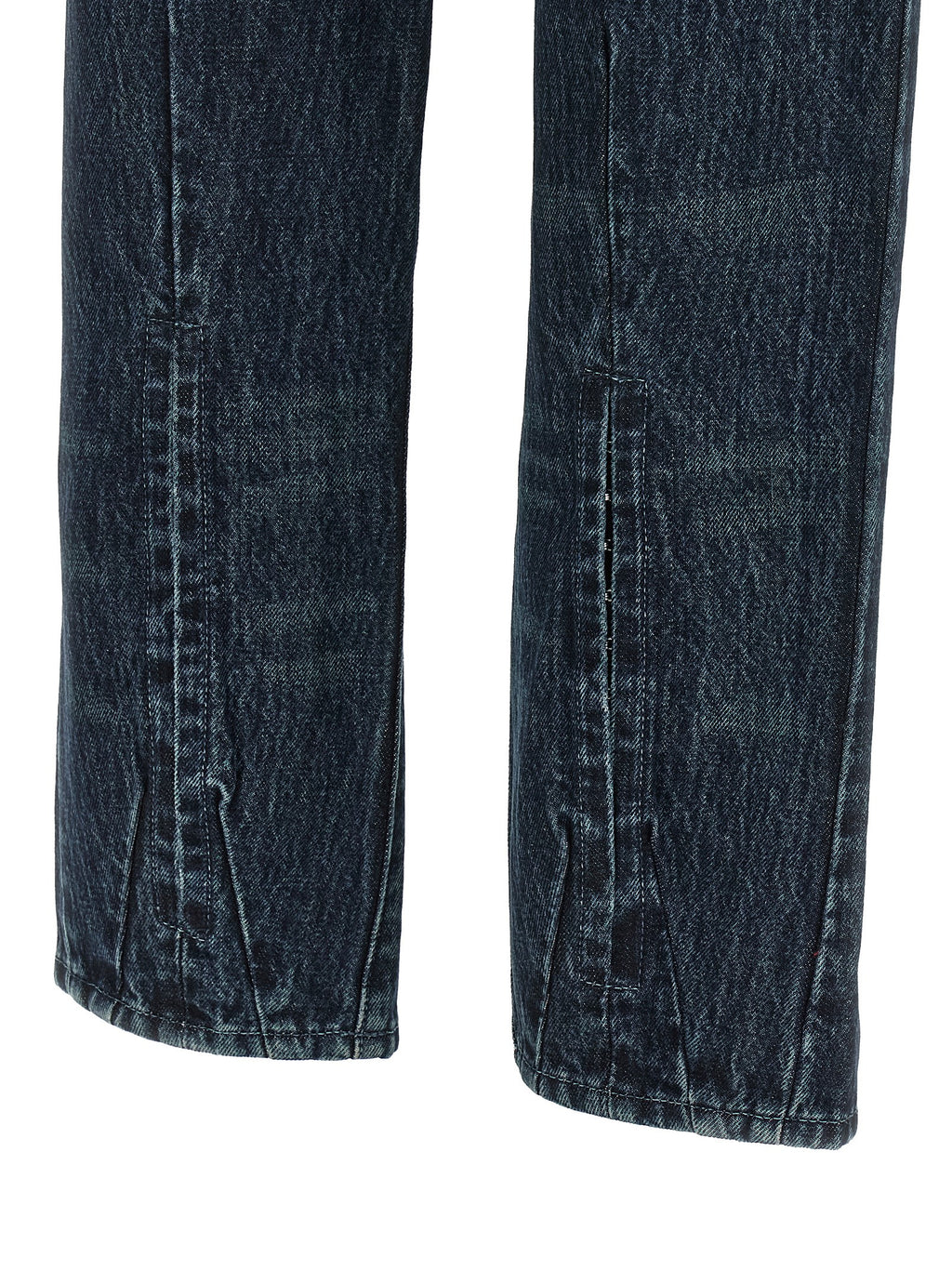 Diesel Blue Cotton Straight-Leg Jeans