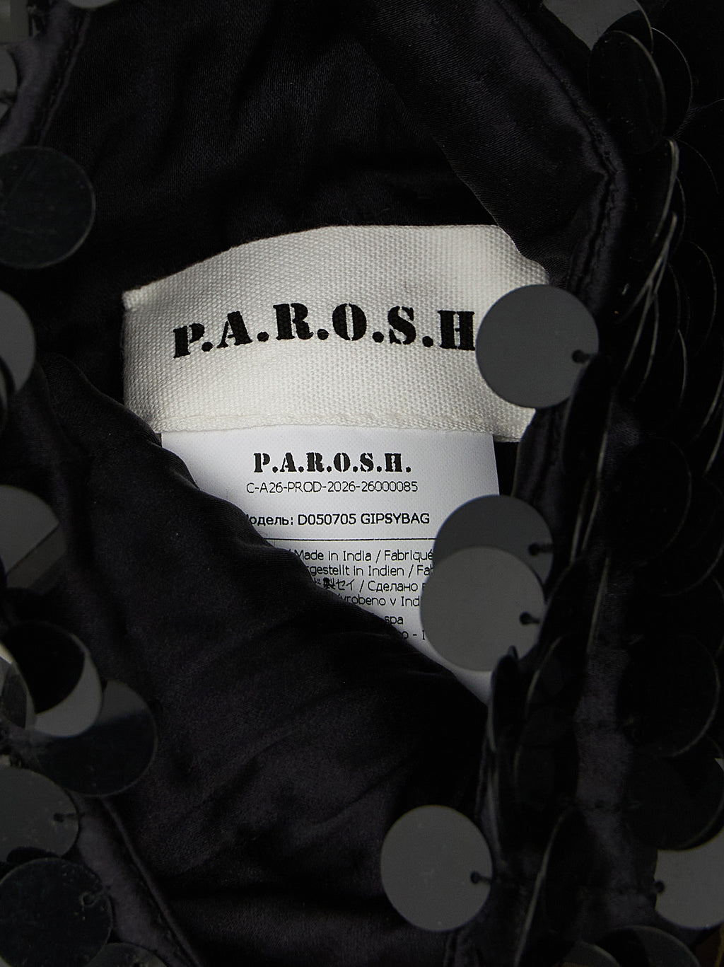 P.A.R.O.S.H. Black Polyamide Shoulder Bag