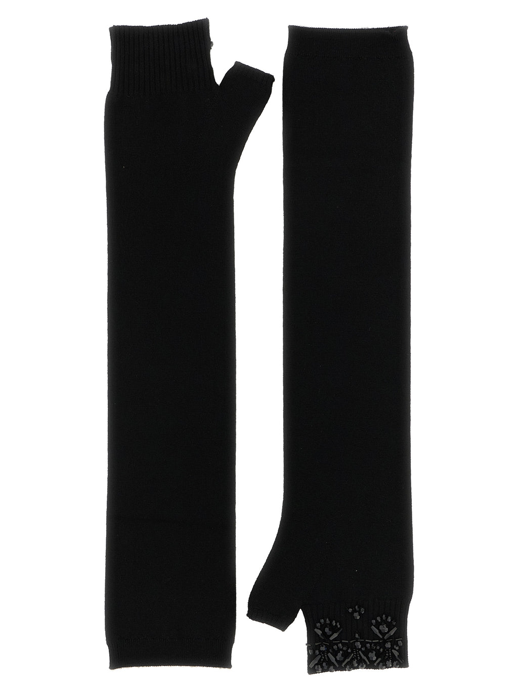 P.A.R.O.S.H. Black Wool Gloves