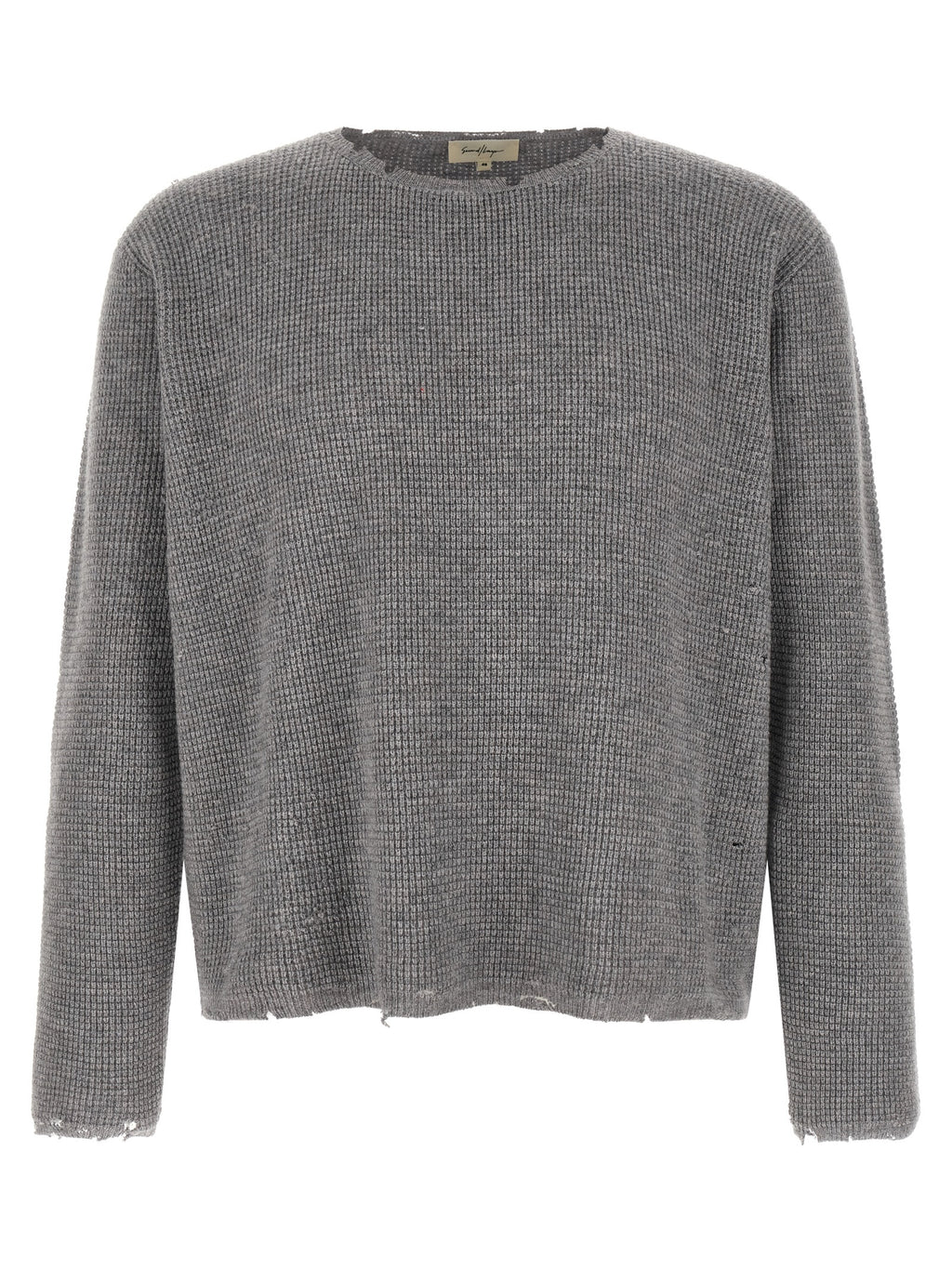 SECOND/LAYER Gray Wool Cardigan