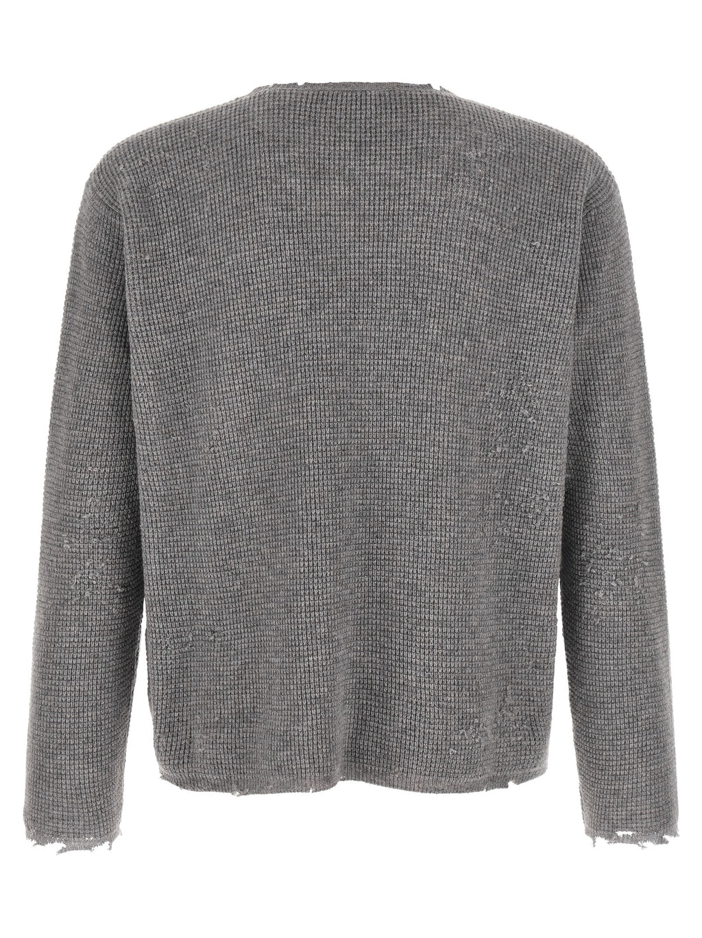 SECOND/LAYER Gray Wool Cardigan
