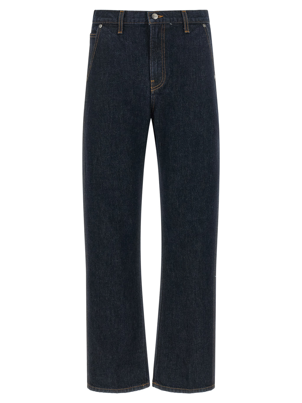Khaite Blue Cotton Straight-Leg Jeans