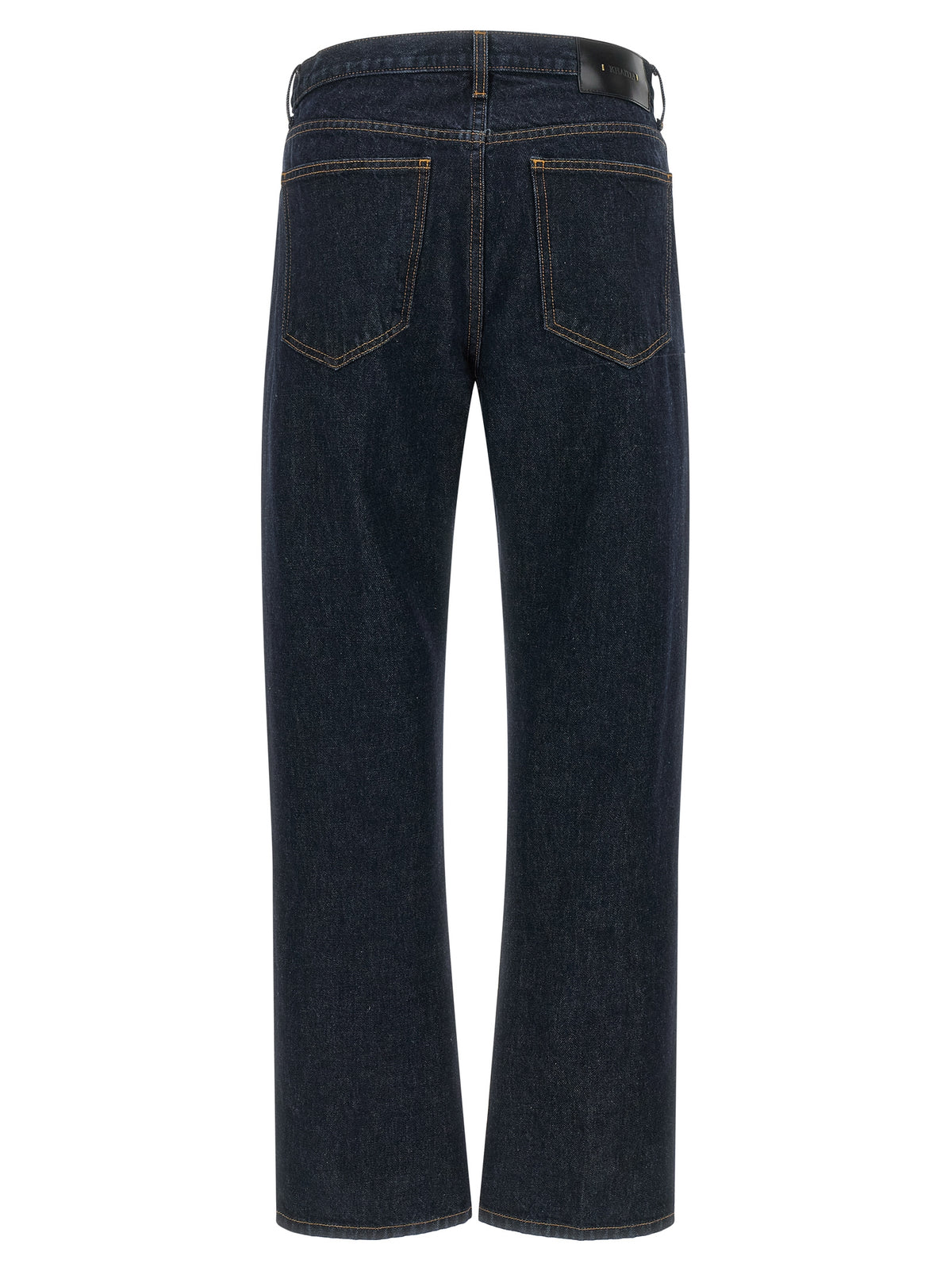 Khaite Blue Cotton Straight-Leg Jeans