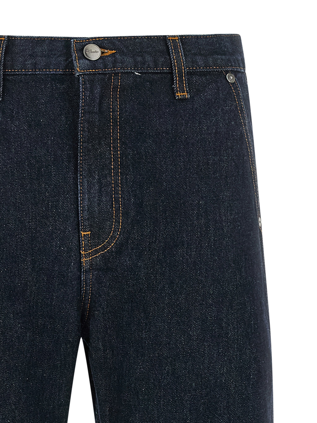 Khaite Blue Cotton Straight-Leg Jeans