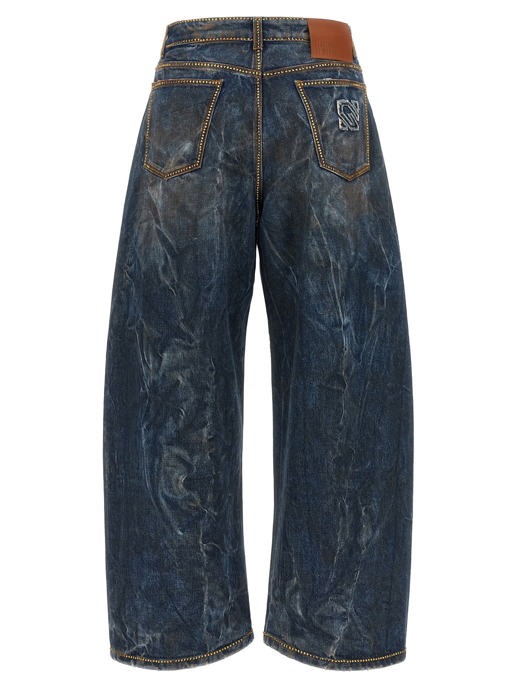 Giuseppe Di Morabito Blue Cotton Relaxed Fit Jeans