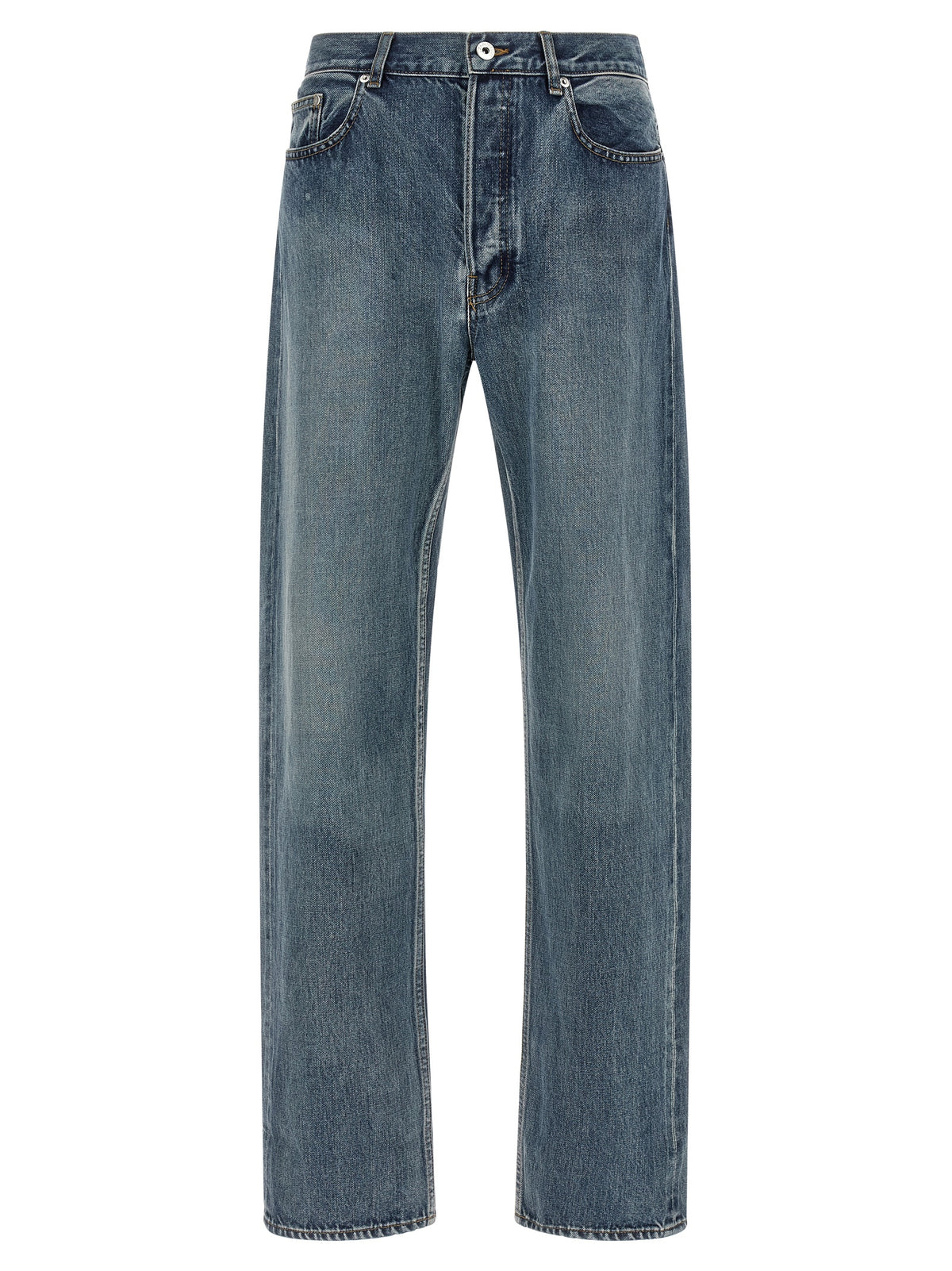 J.W.Anderson Blue Cotton Straight-Leg Jeans