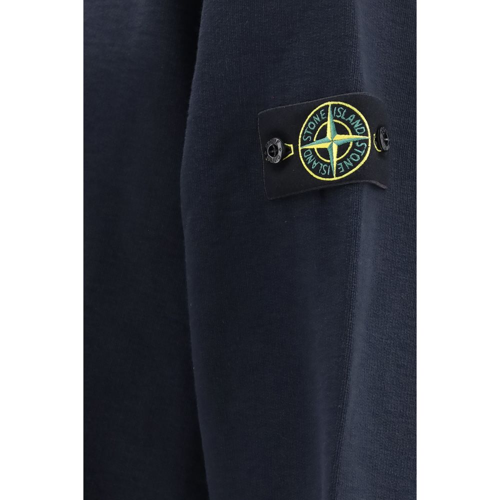Stone Island Blue Cotton Polo Shirt