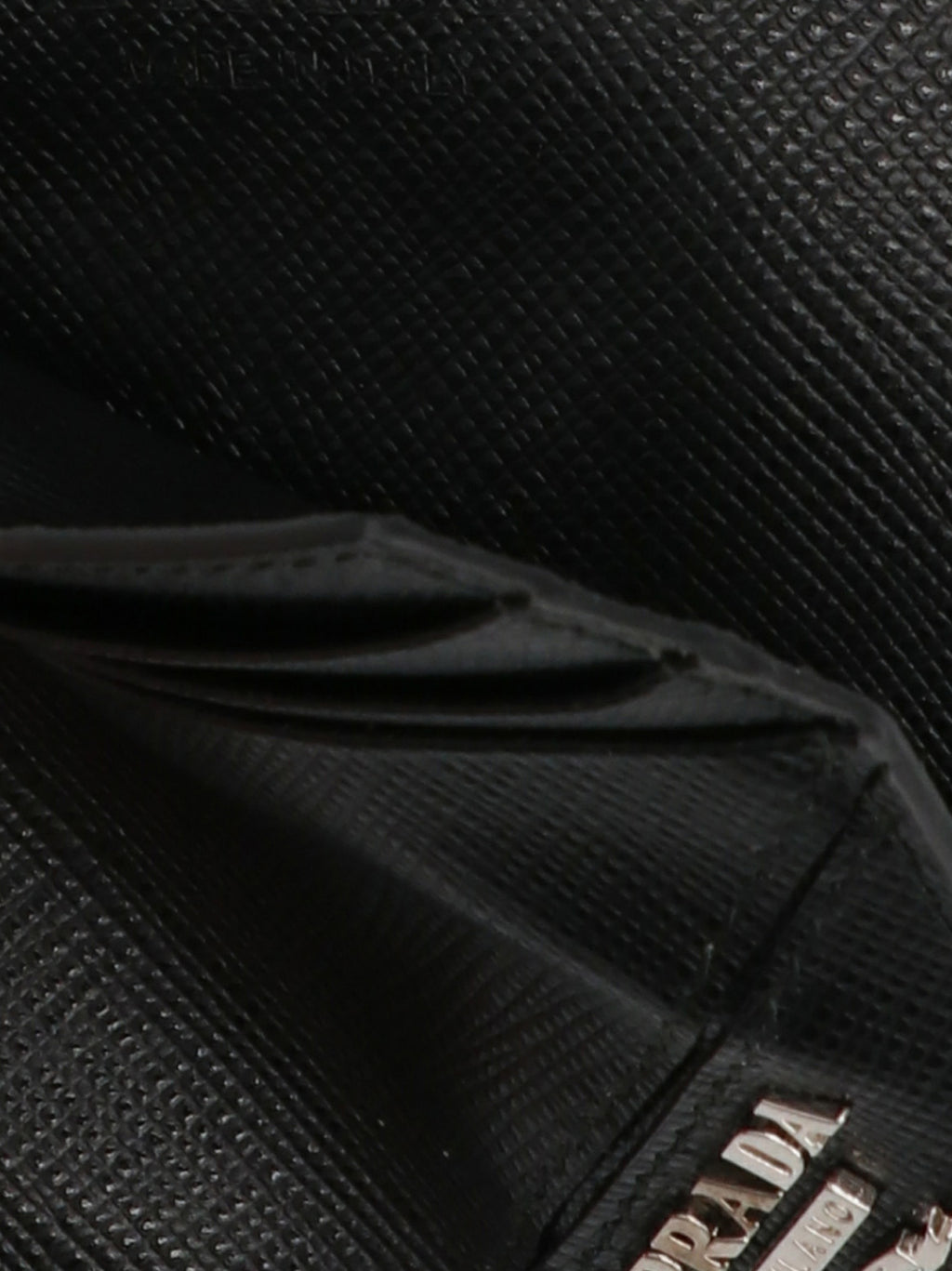 Prada Black Calfskin Cardholder