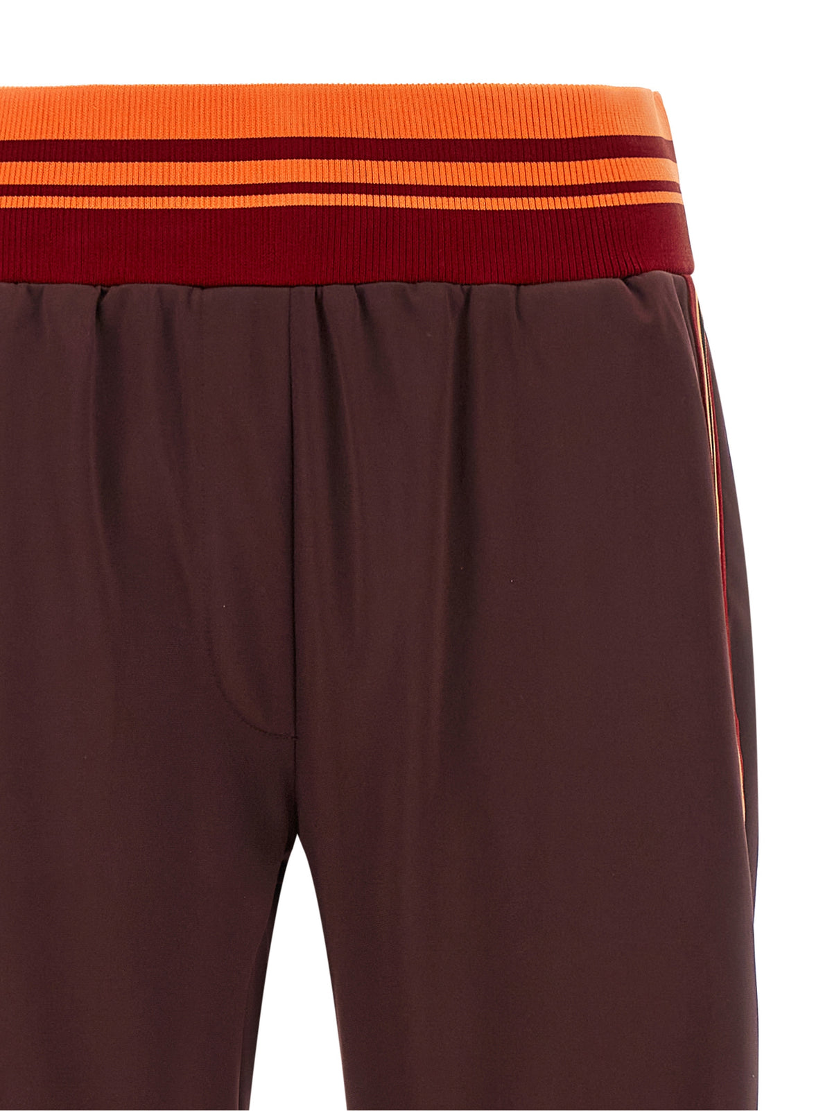 Dries Van Noten Brown Polyester Athletic Pants