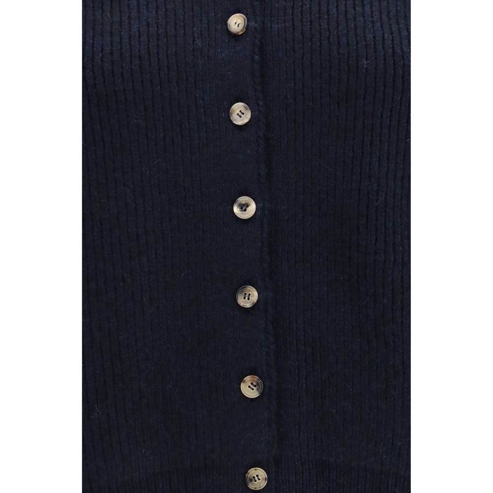 Khaite Blue Cashmere Cardigan