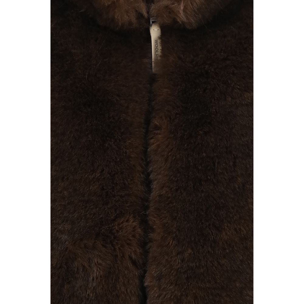 Woolrich Brown Polyester Sleeveless Jacket