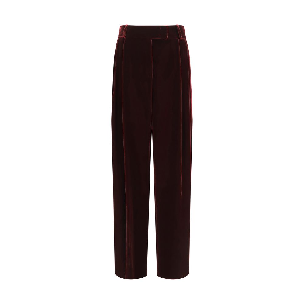 Giorgio Armani Bordeaux Viscose Dress Pants