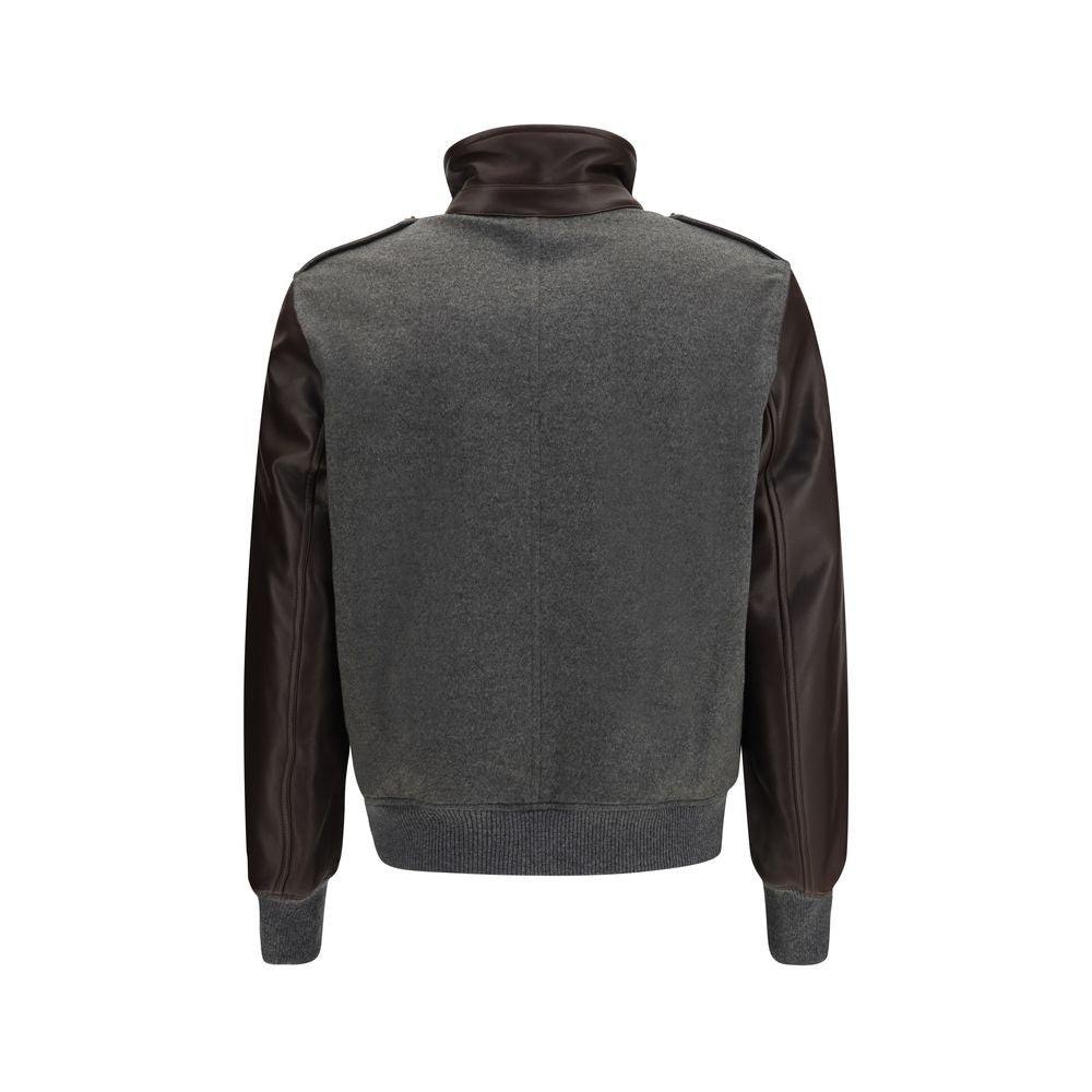 Brunello Cucinelli Gray Cashmere Bomber