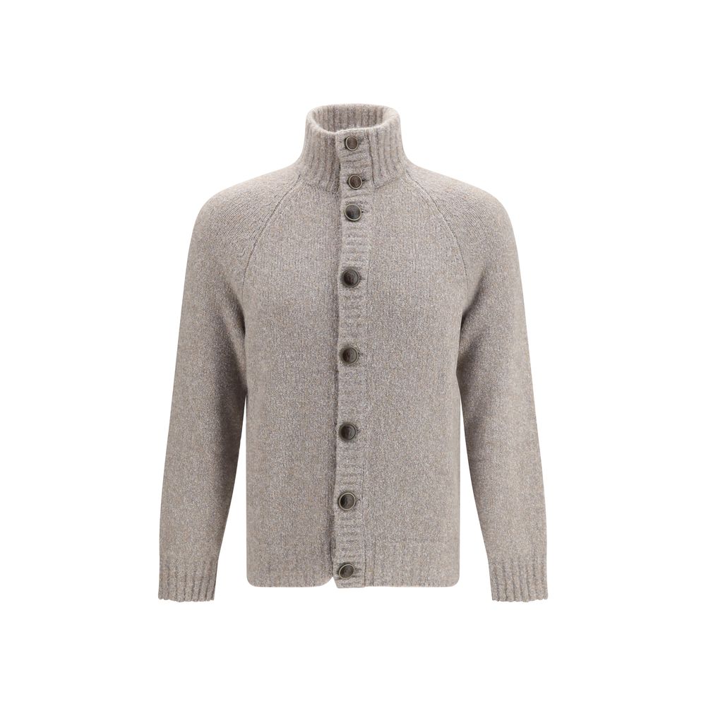 Brunello Cucinelli Gray Wool Oves Aries Cardigan