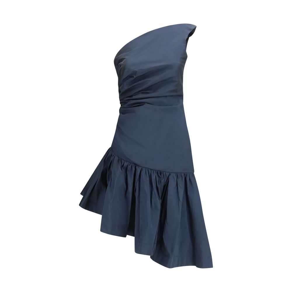 Sara Roka Blue Polyester Cocktail Dress