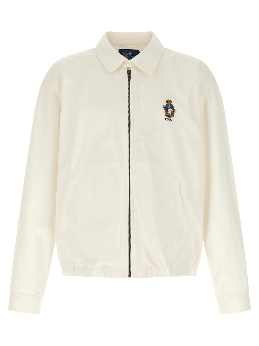 Polo Ralph Lauren White Cotton Full-Length Jacket