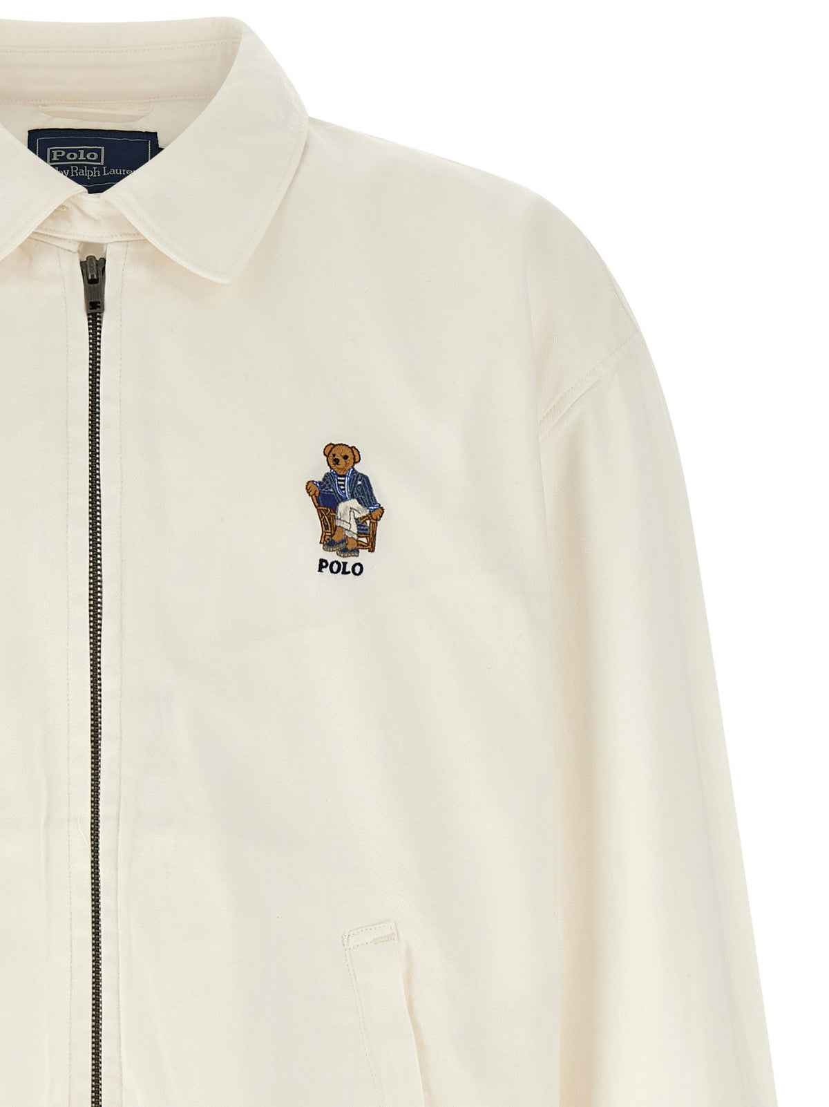 Polo Ralph Lauren White Cotton Full-Length Jacket