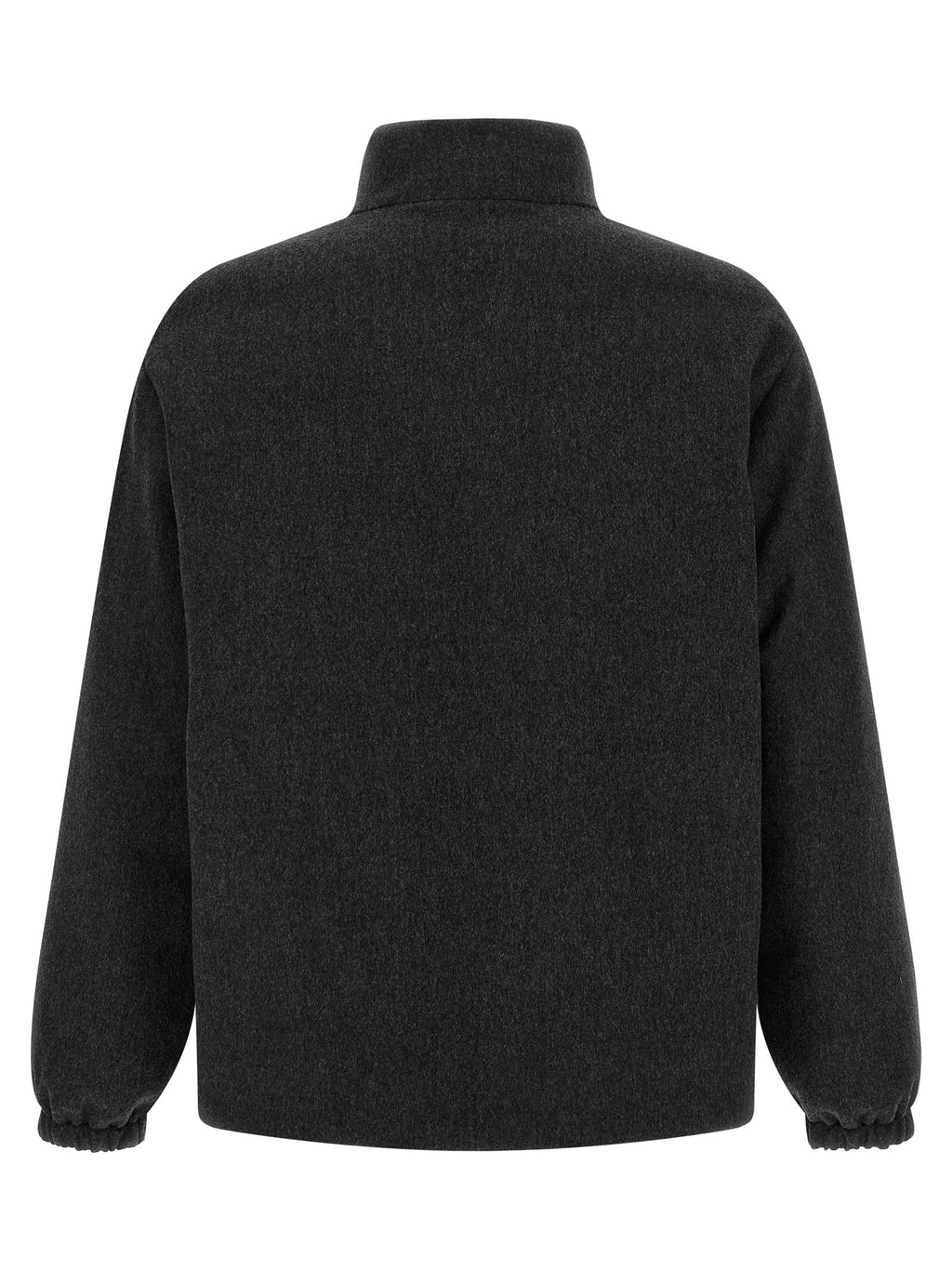 Jil Sander Gray Wool Full-Length Jacket