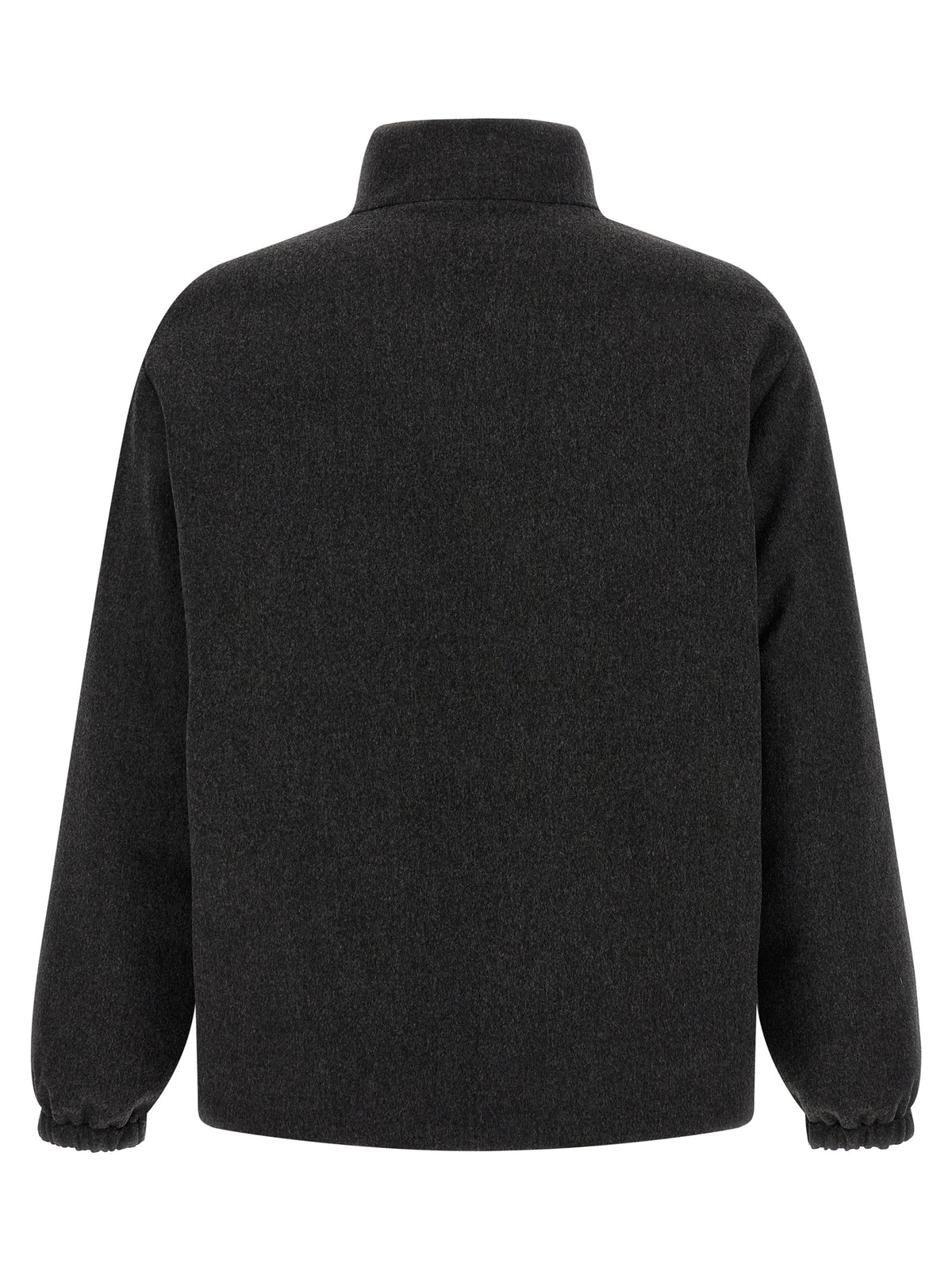 Jil Sander Gray Wool Full-Length Jacket