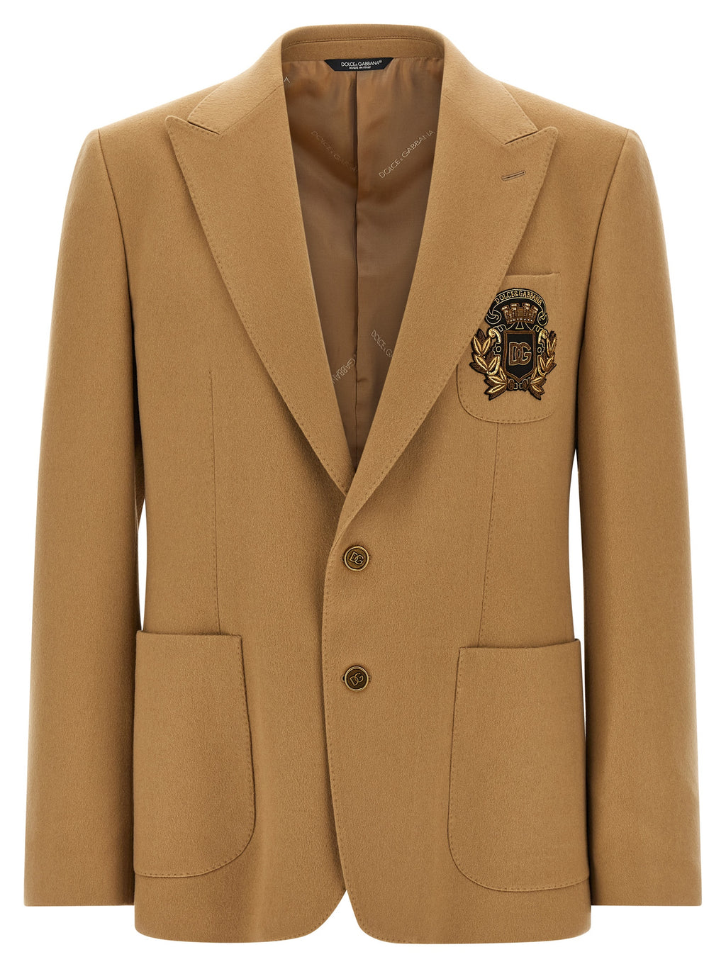 Dolce & Gabbana Beige Cashmere Blazer