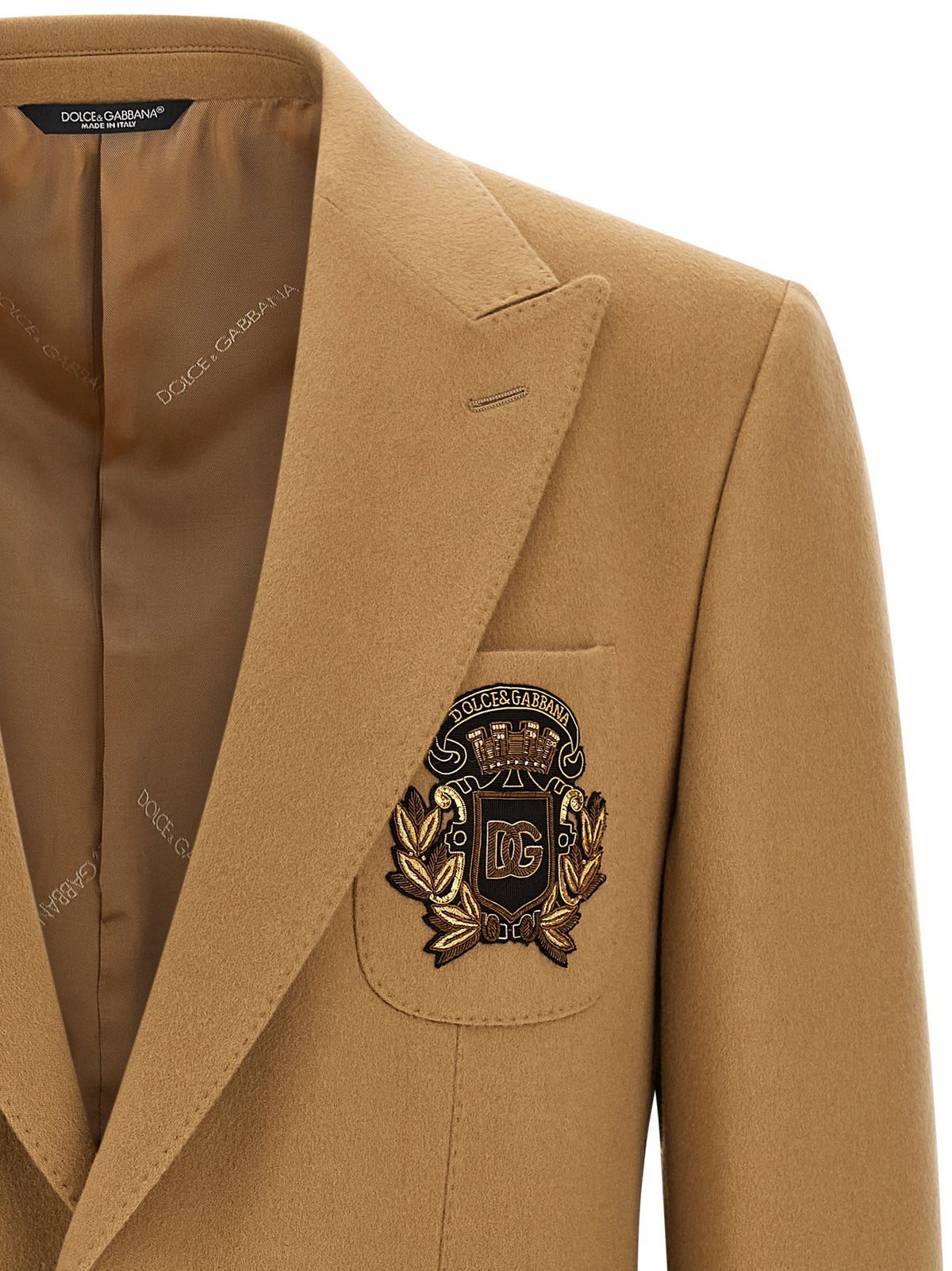 Dolce & Gabbana Beige Cashmere Blazer