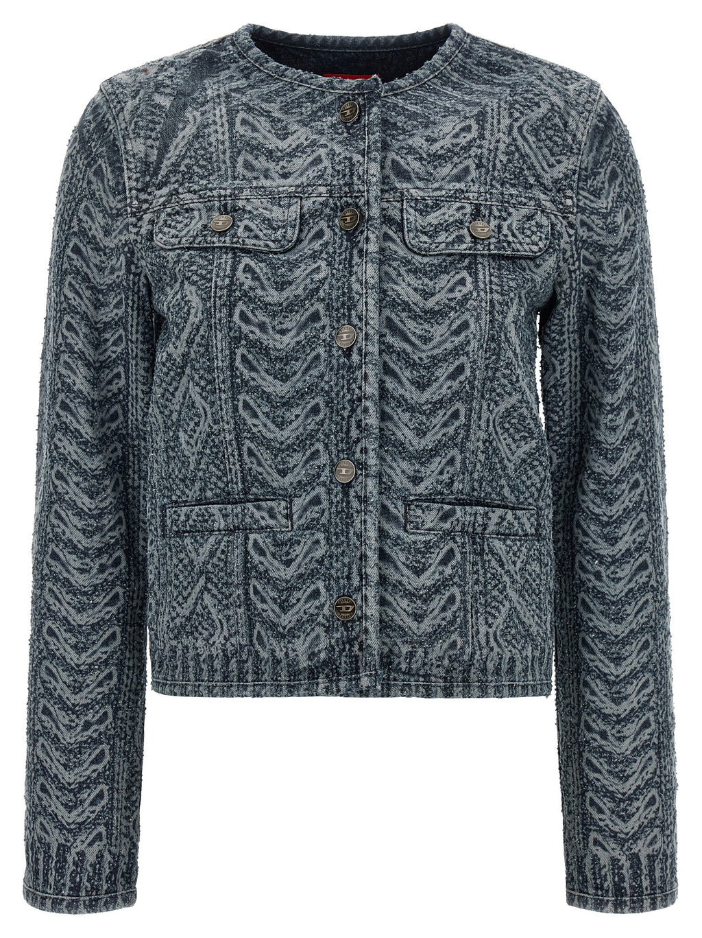Diesel Blue Cotton Denim Jacket