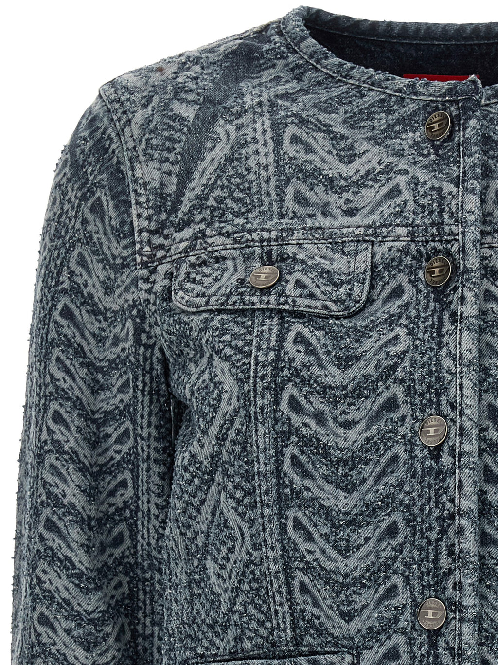 Diesel Blue Cotton Denim Jacket