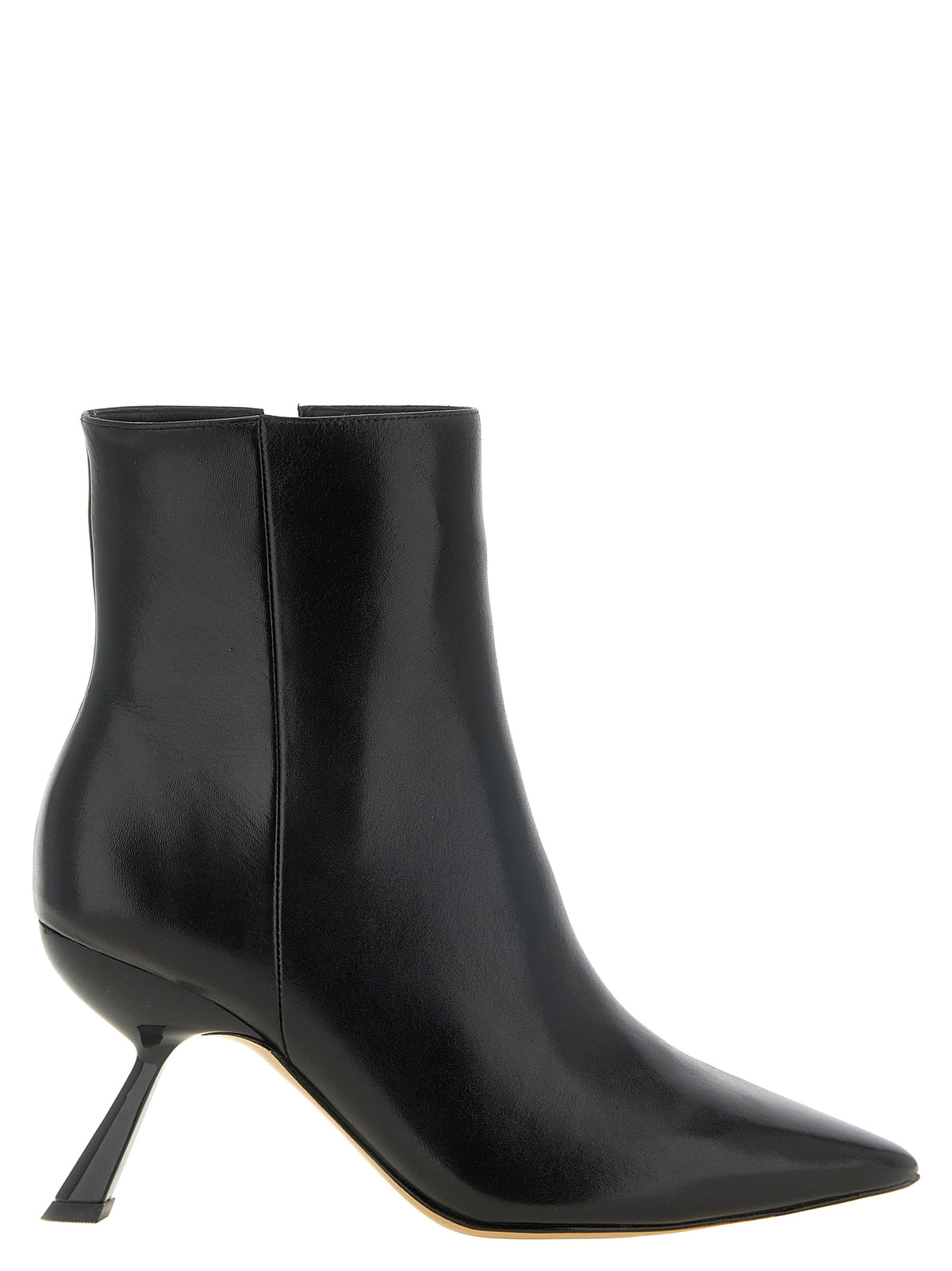 Alexandre Birman Black Calfskin Ankle Boots