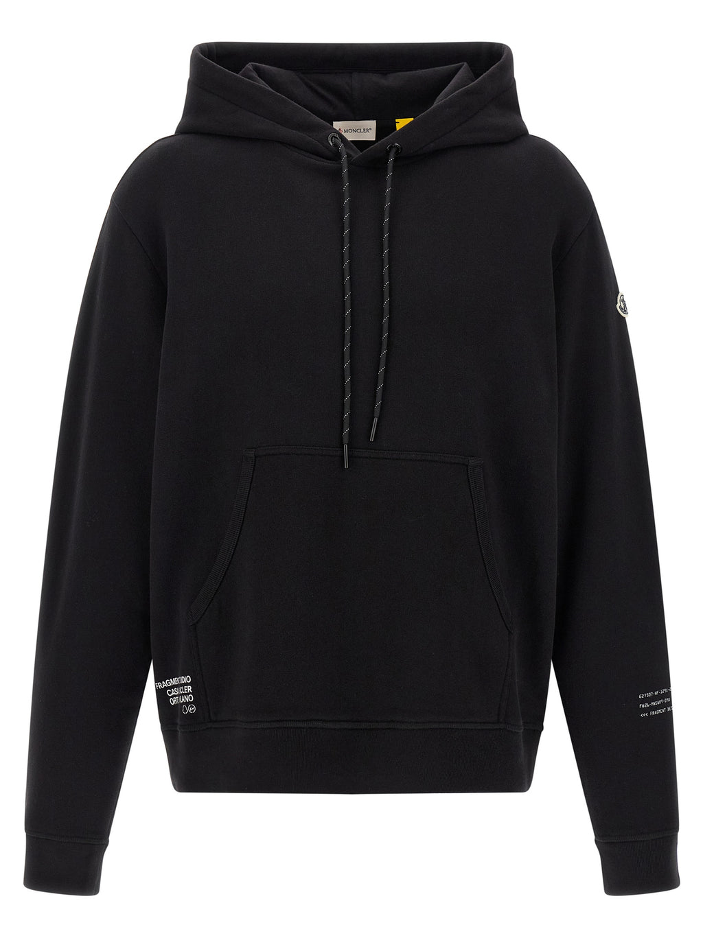 MONCLER GENIUS Black Cotton Sweatshirt